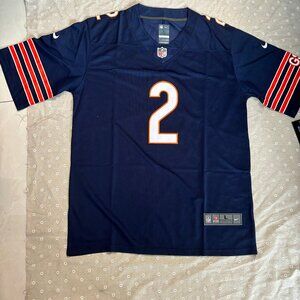 Nike D.J. Moore Navy Chicago Bears Game 2#Jersey NFL